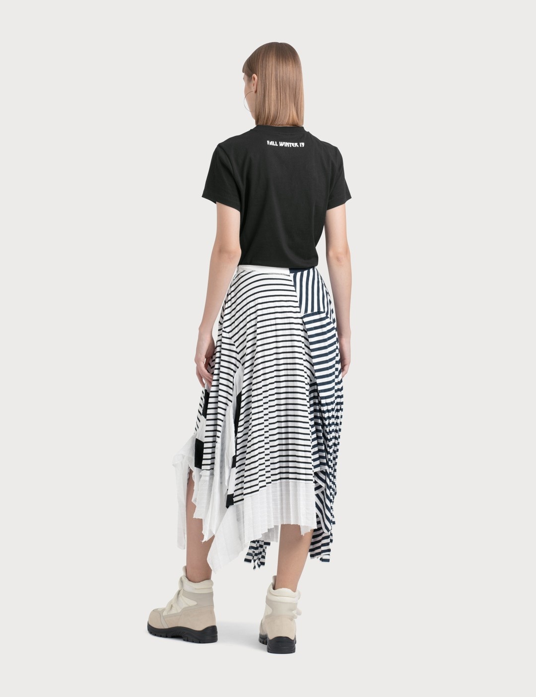 STRIPE JERSEY SKIRT - 2