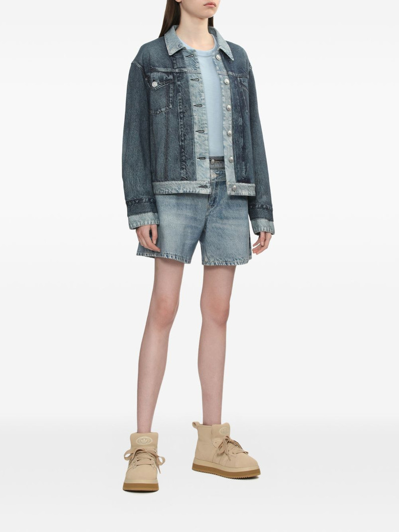 rag & bone layered denim shorts outlook