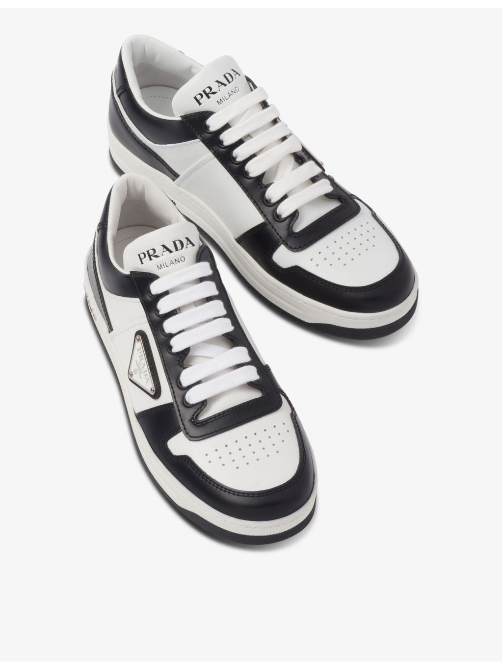 Downtown brand-plaque leather low-top trainers - 2