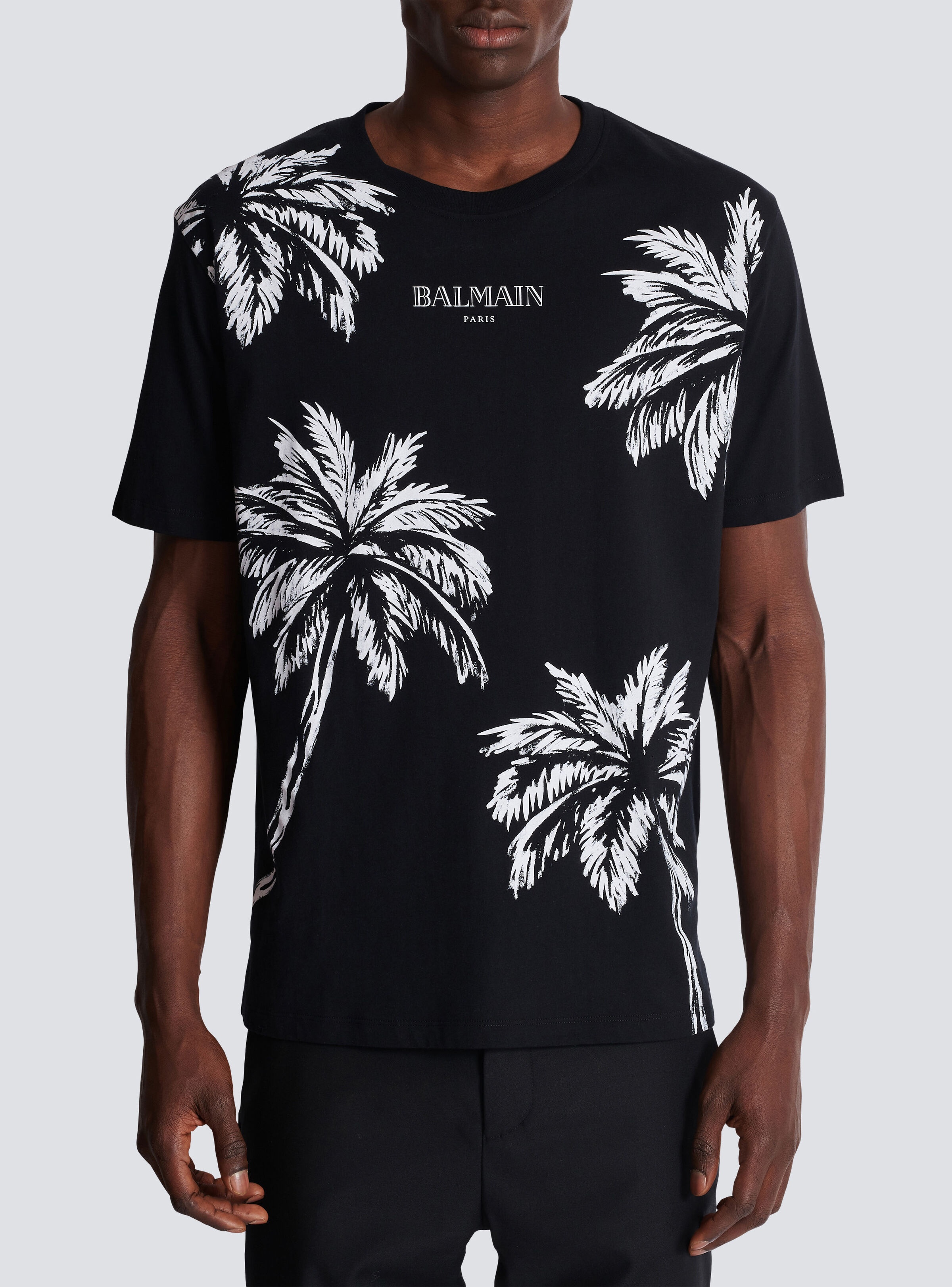 Vintage Balmain T-shirt with palm tree print - 5