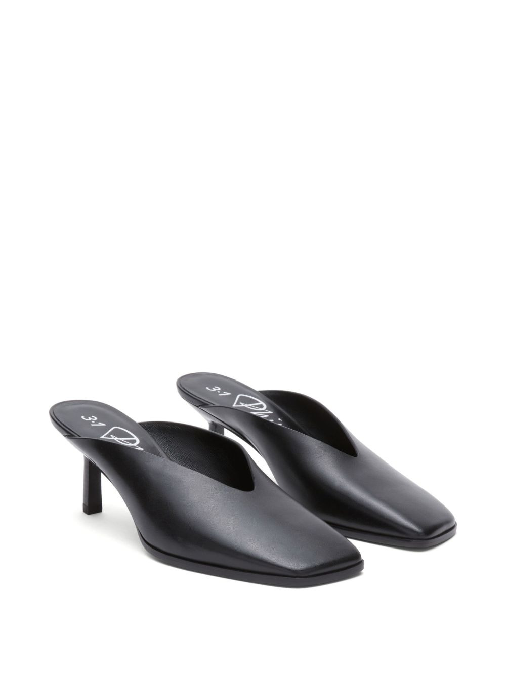 68mm square-toe mules - 2