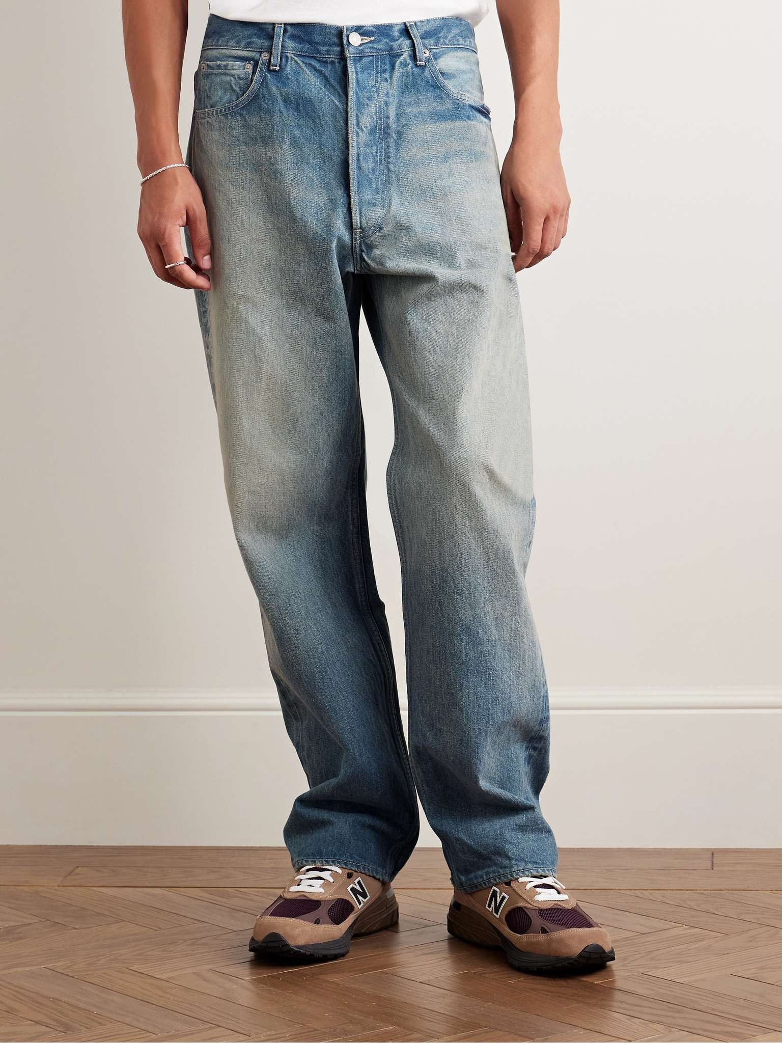 Wide-Leg Selvedge Jeans - 4