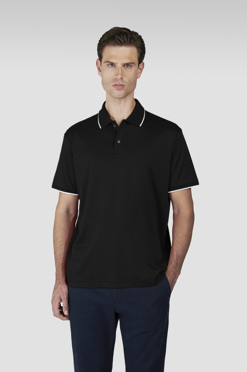 X-SOFT INTERLOCK COTTON POLO SHIRT WITH CONTRAST PROFILES 6