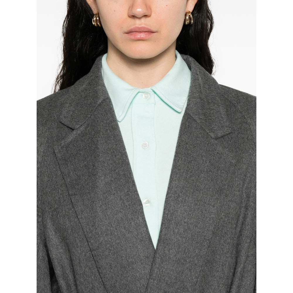Carven Grey Coats - Single Breasted Coats Women - 4