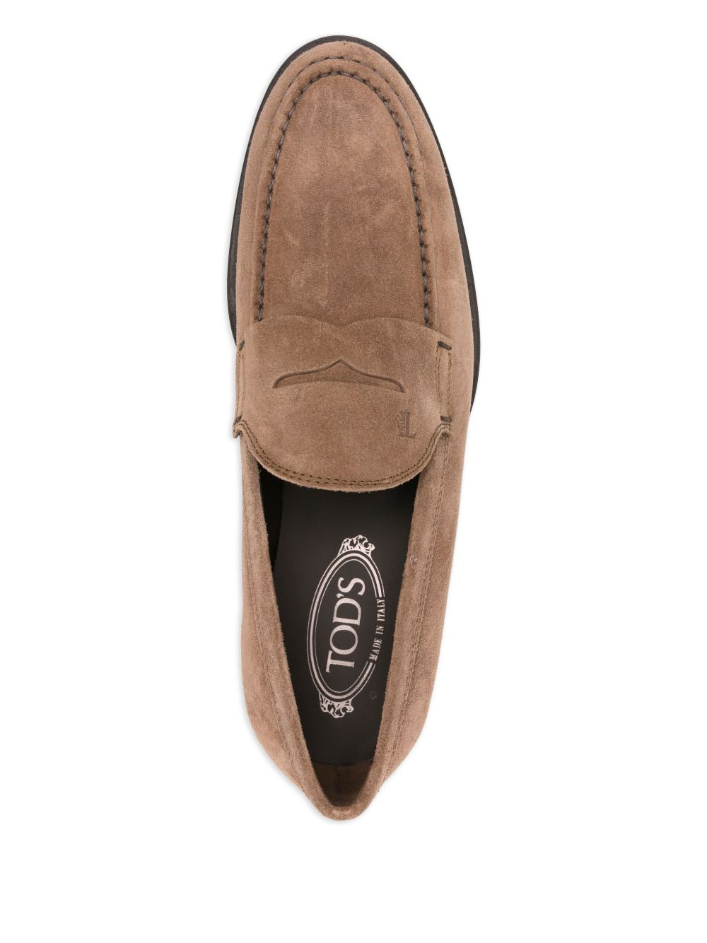 suede penny loafers - 4
