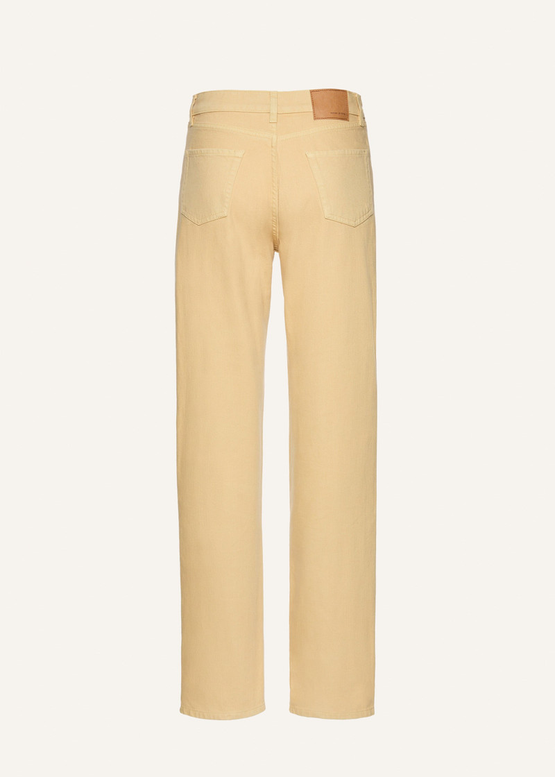 MAGDA BUTRYM Straight leg denim pants in beige outlook