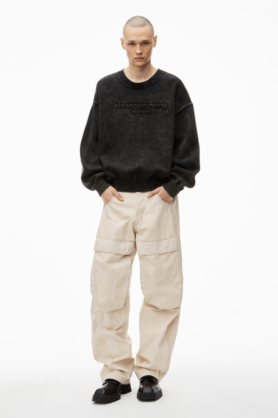 Alexander Wang oversize logo sweatshirt in organic cotton outlook
