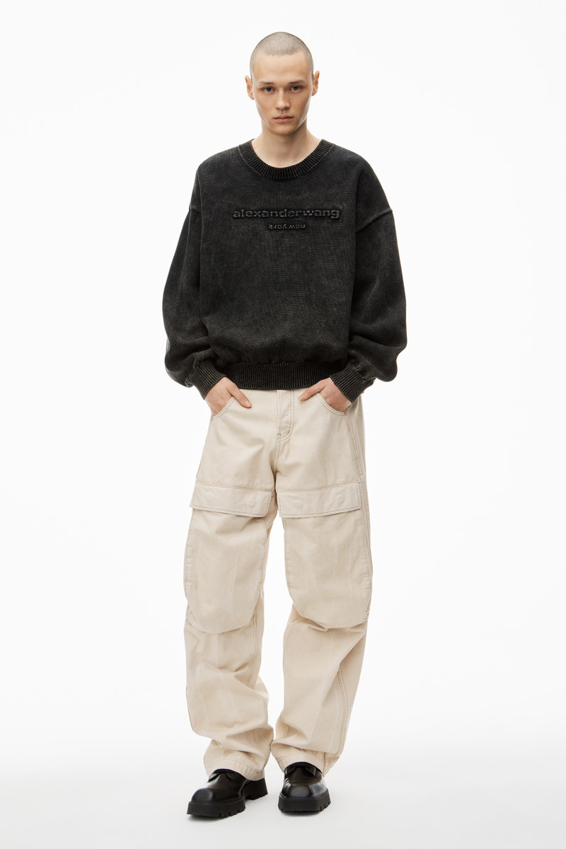 Alexander Wang oversize logo sweatshirt in organic cotton outlook