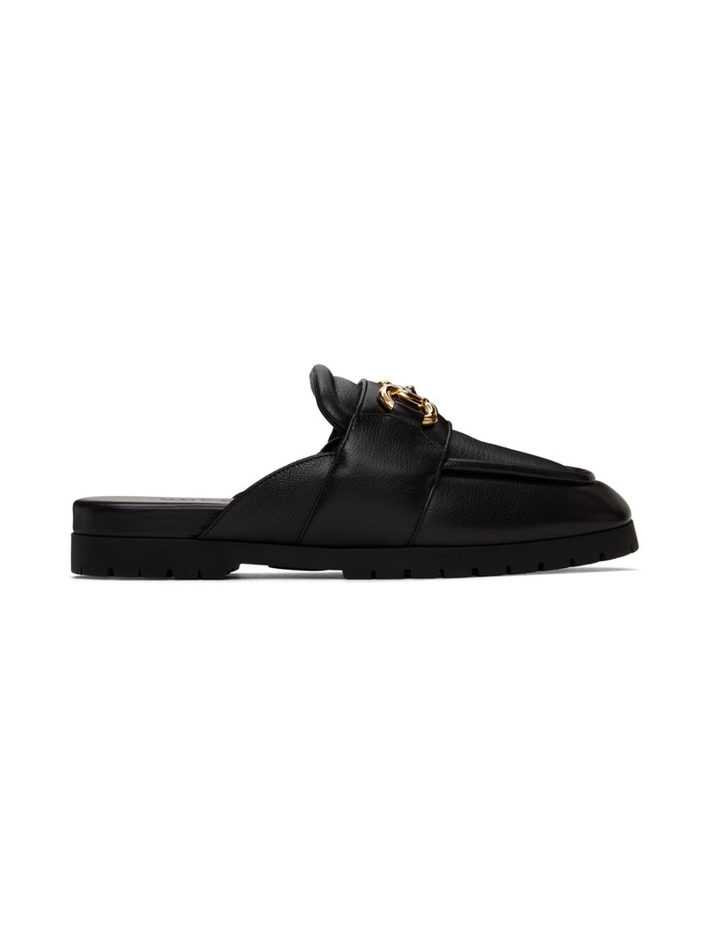 Horsebit-detail leather mules - 1