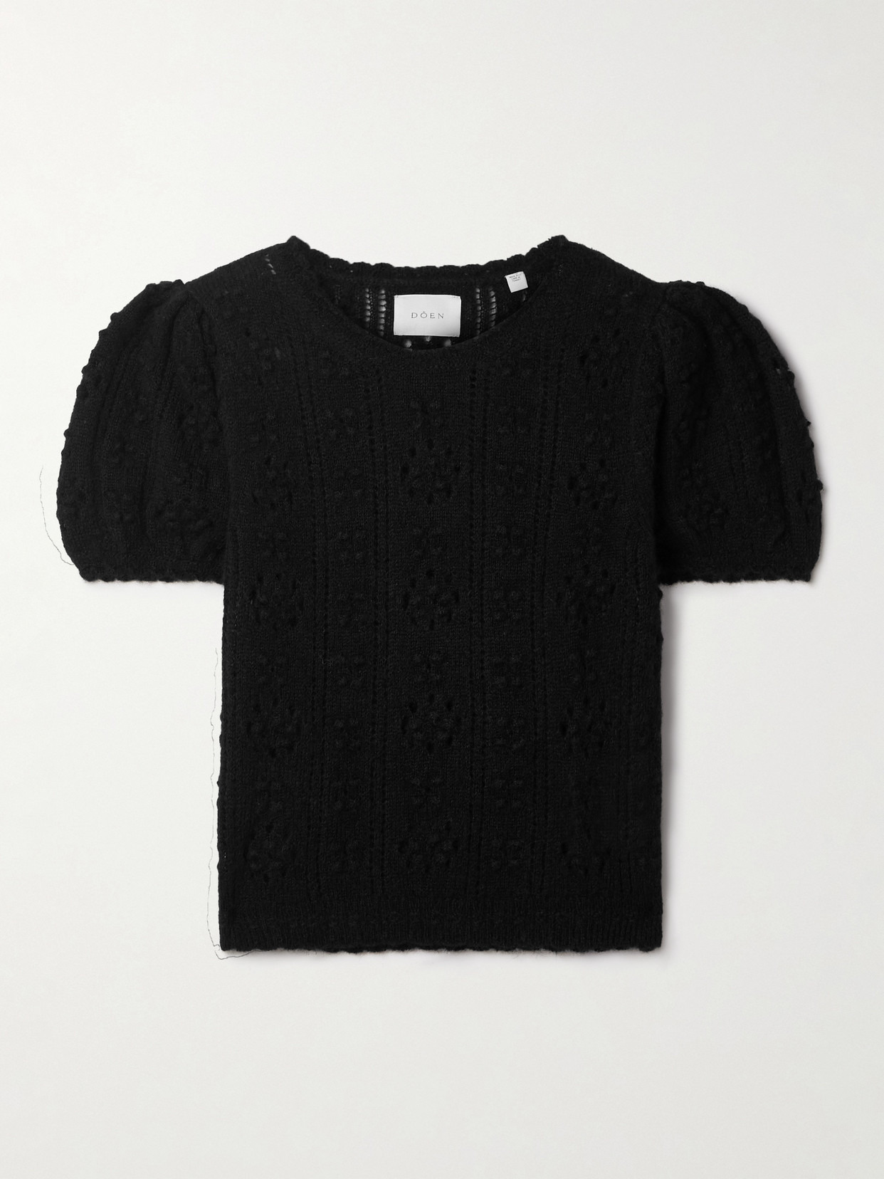 Carena Pointelle-knit Alpaca-blend Top - 1