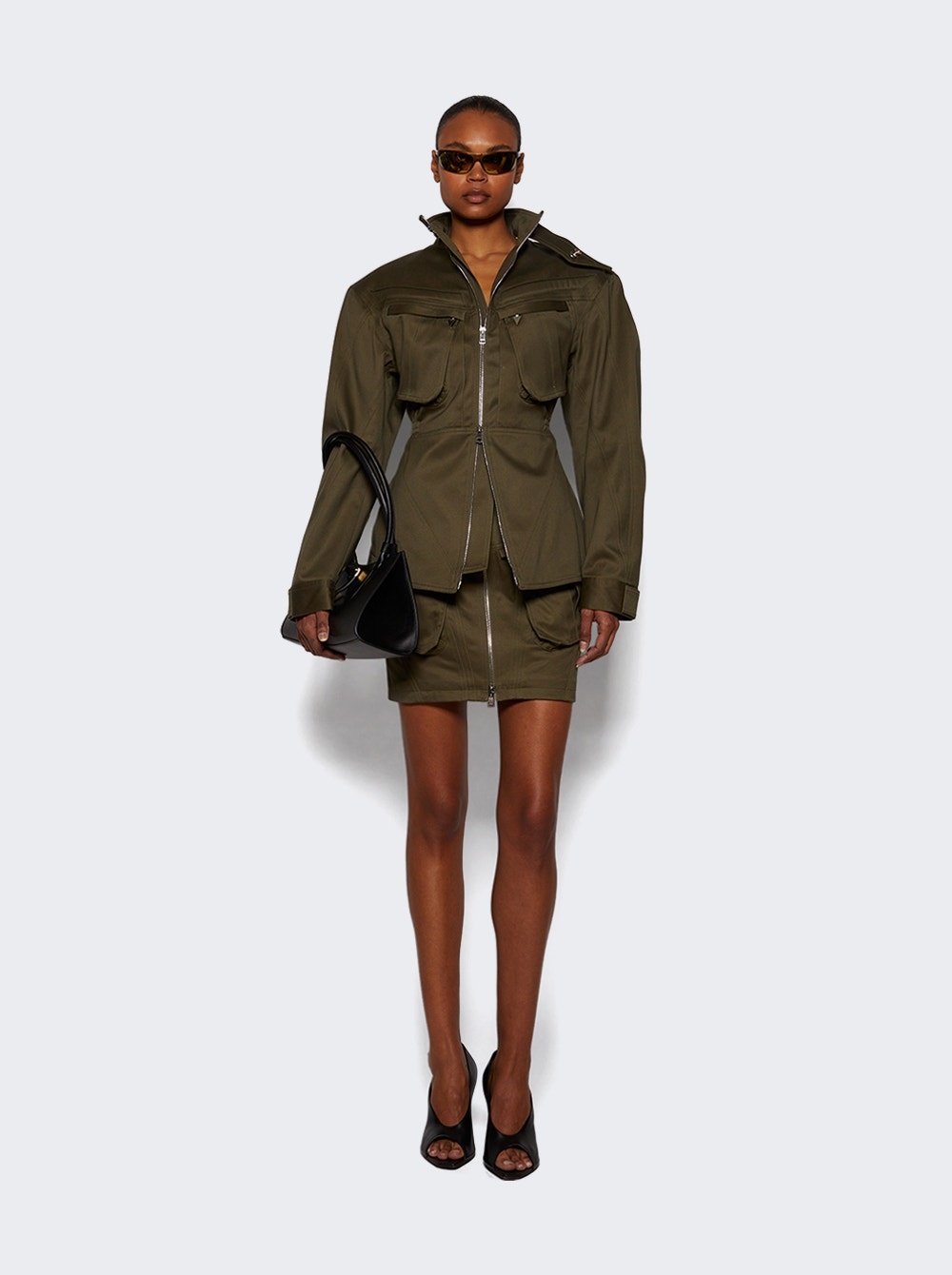 Cargo Mini Skirt Khaki - 5