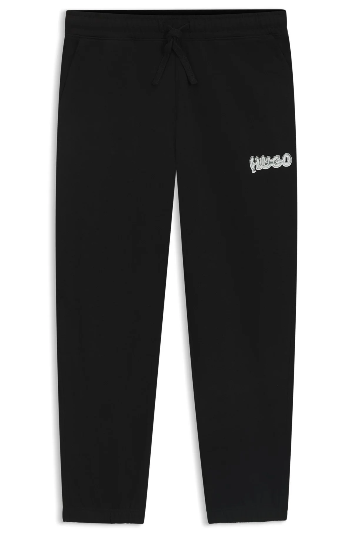 COTTON-TERRY TRACKSUIT BOTTOMS WITH LOGO PRINT - 1