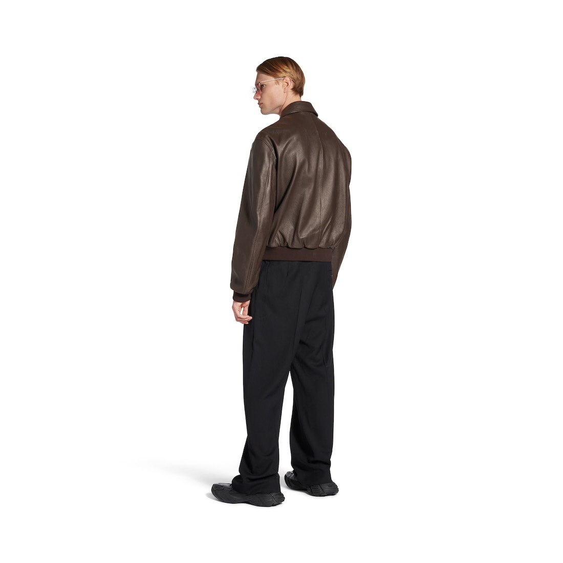 Men's Taxi Jacket in Dark Brown - 4