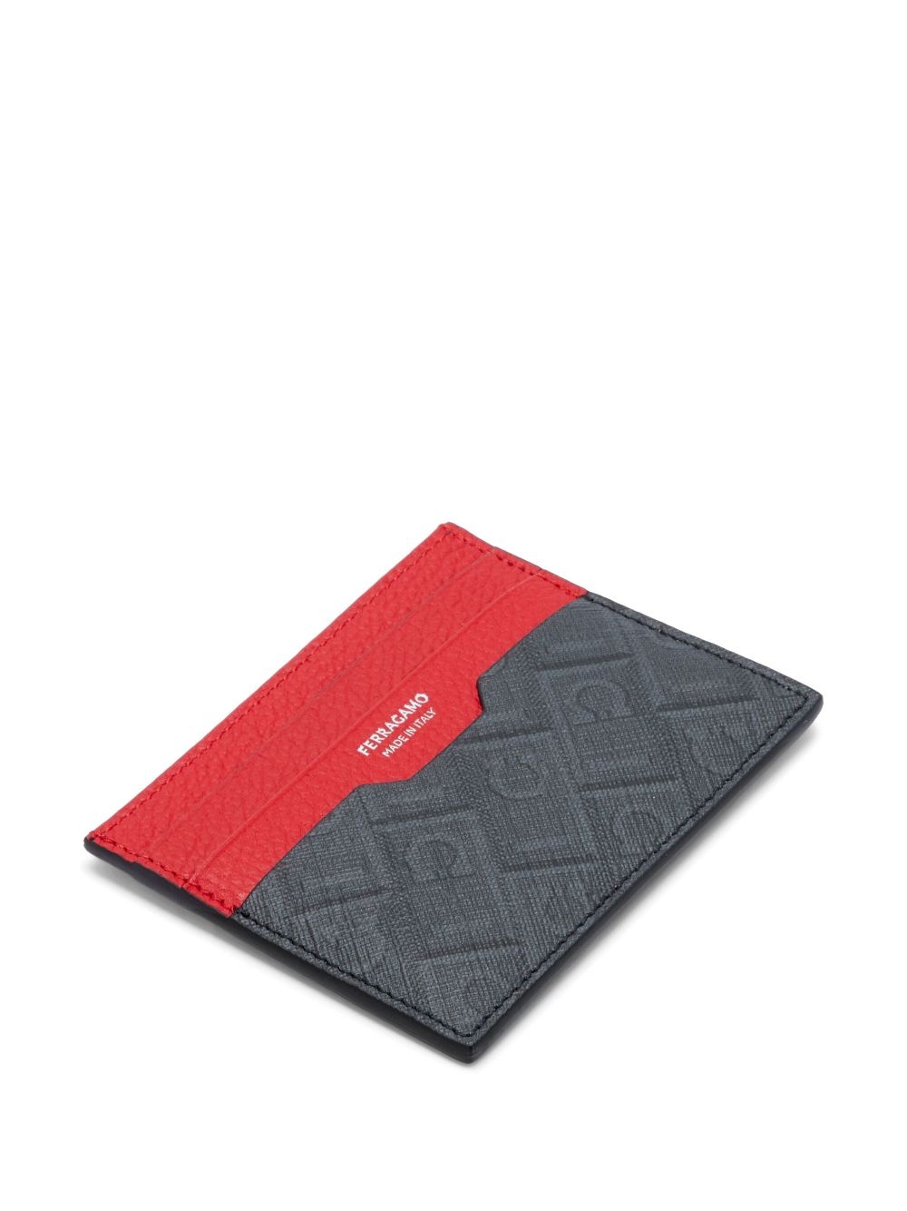 Gancini-print card holder - 3