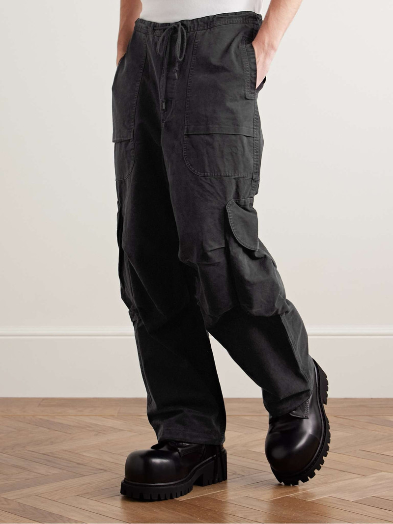 Freight Straight-Leg Cotton-Twill Drawstring Cargo Trousers 3