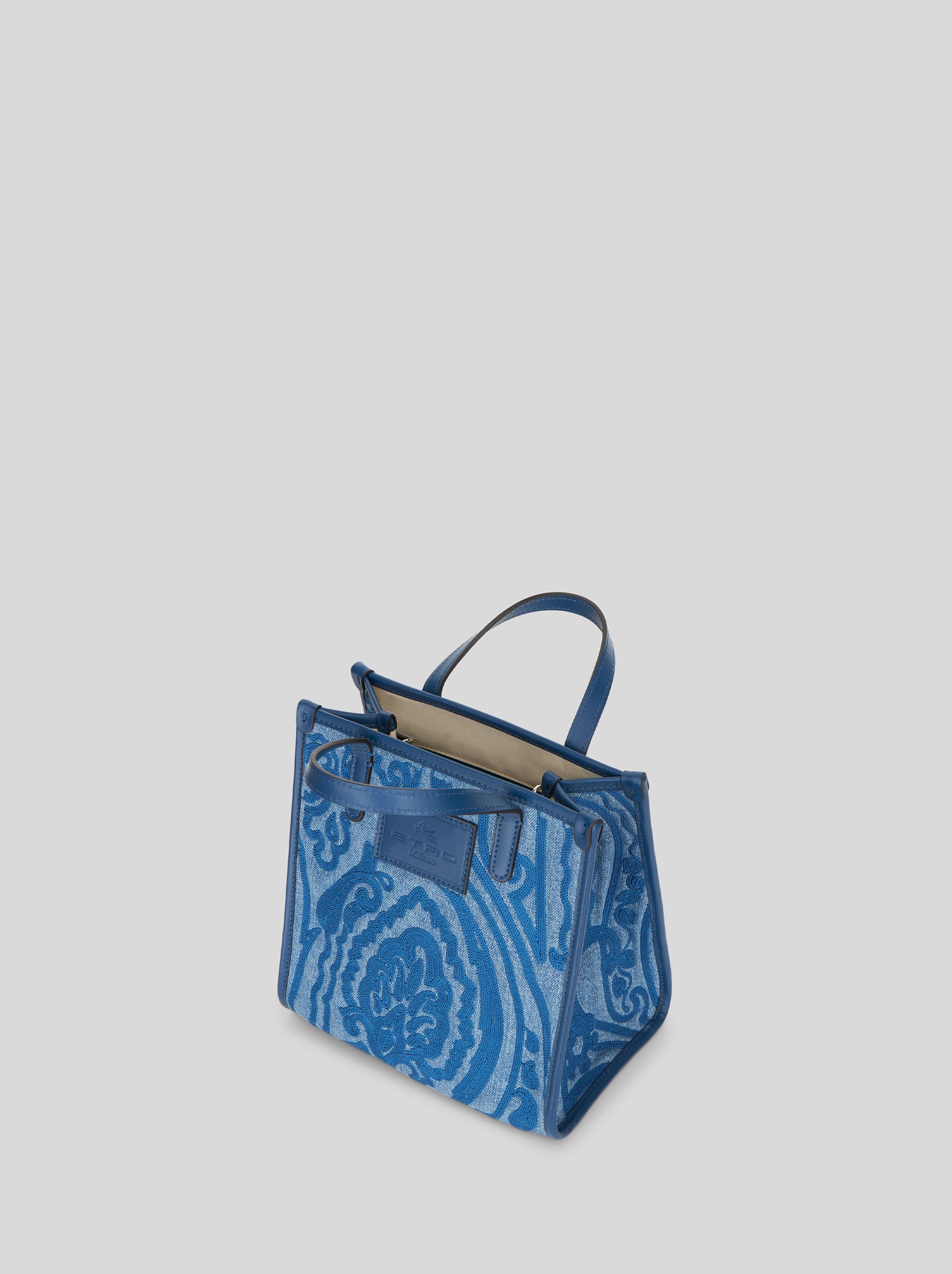 MINI DENIM SHOPPING BAG - 4