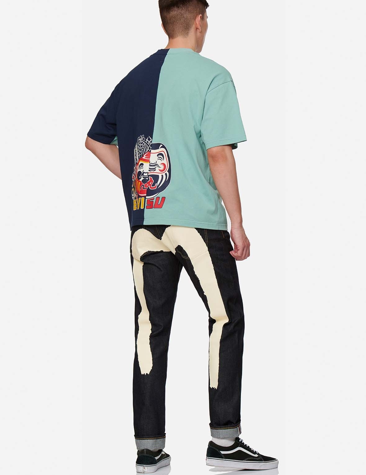ECRU BRUSHSTROKE DAICOCK SLIM STRAIGHT FIT JEANS #2010 - 8