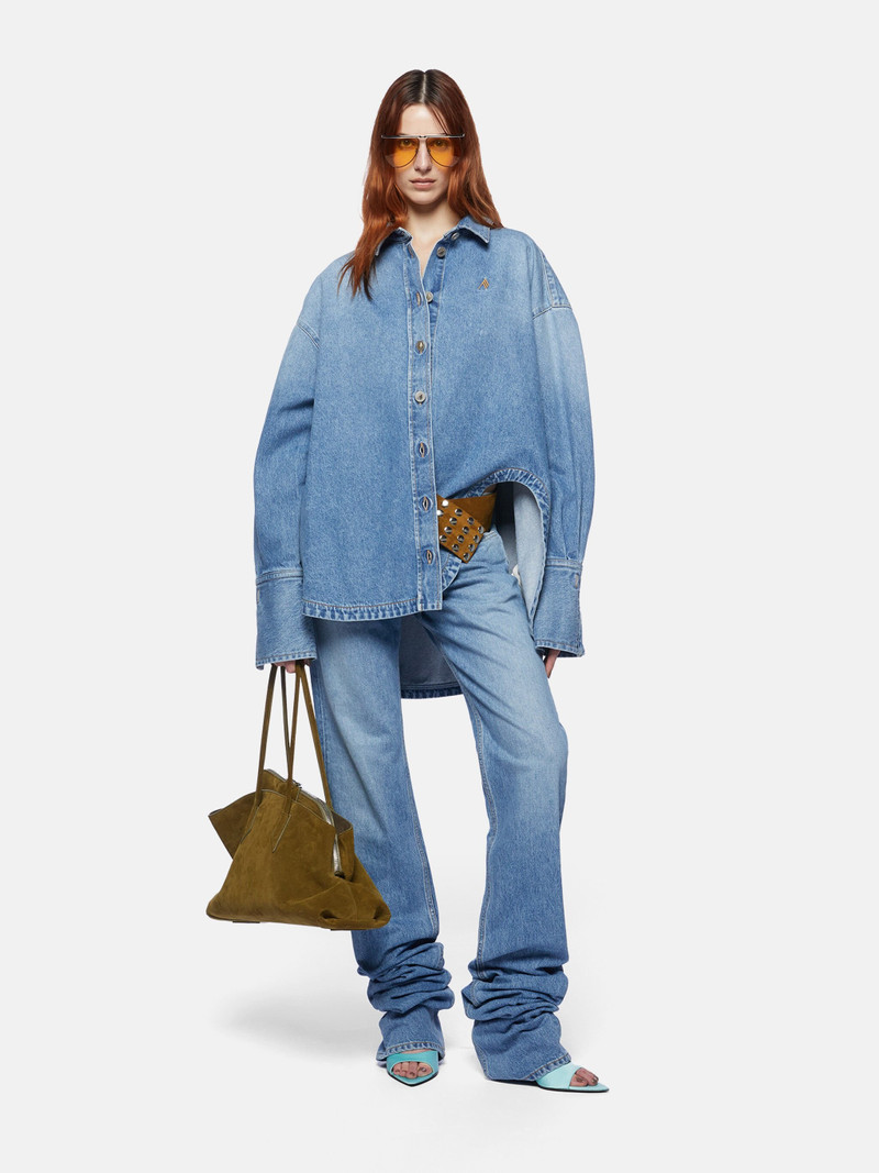 THE ATTICO SKY BLUE LONG PANTS outlook