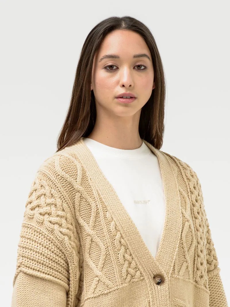 PATCHWORK KNIT CARDIGAN - 6