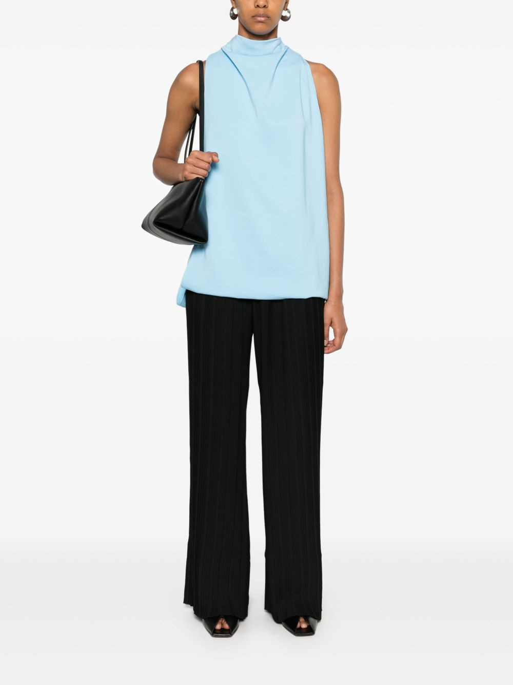 plissé crepe trousers - 2