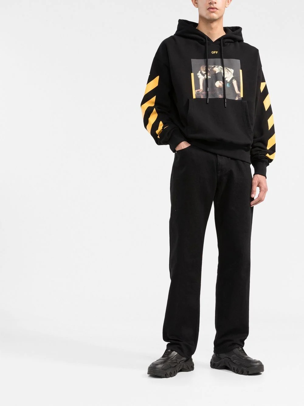 Caravaggio-print hoodie - 2