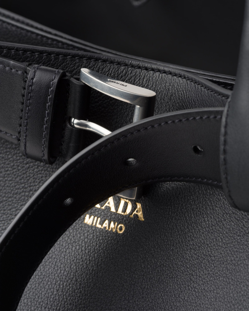 Prada Buckle leather bag with belt 6