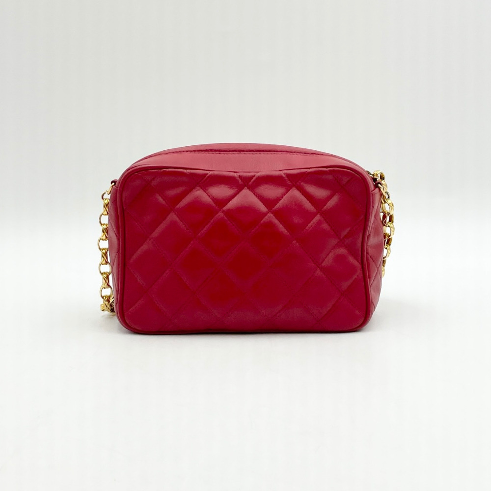 Chanel No.2 Red Bias Flap Mini Chain Crossbody Bag - 3