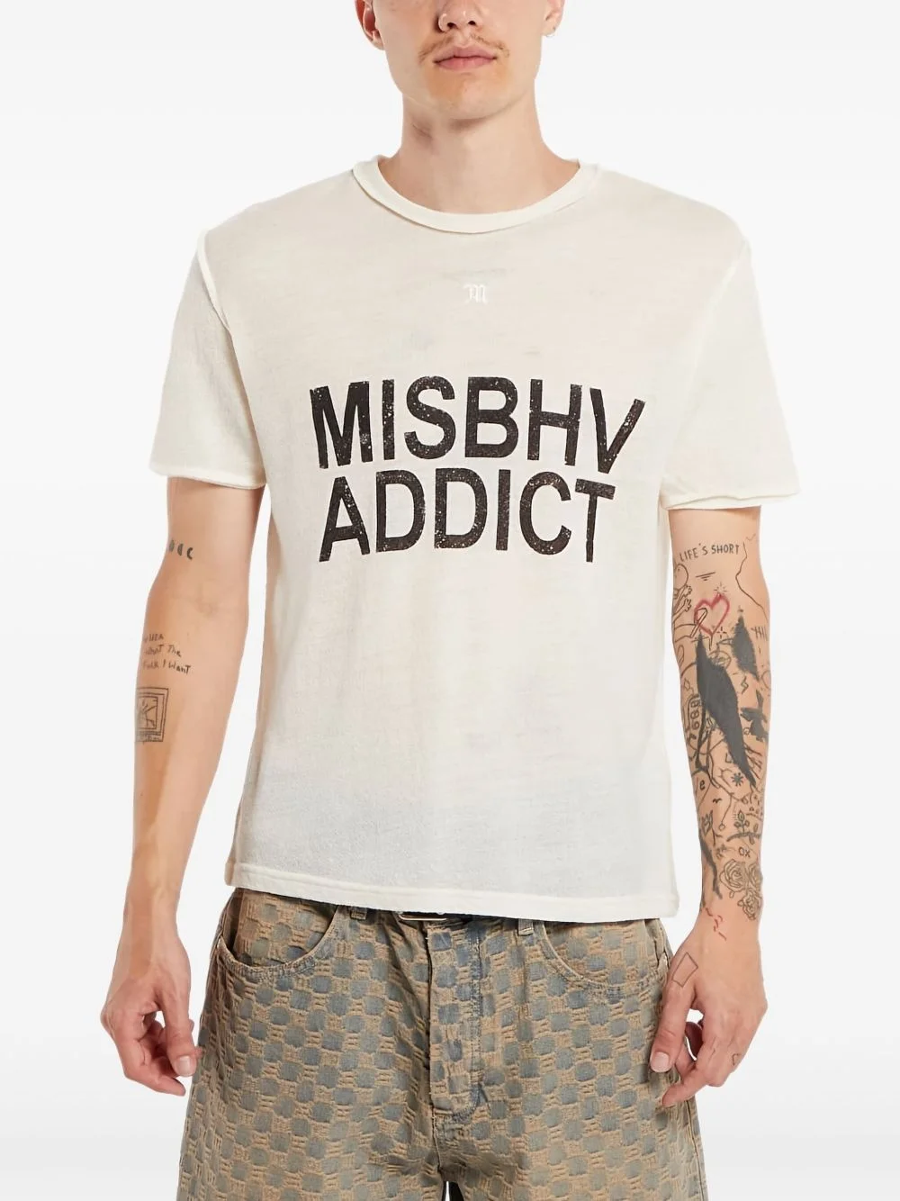 logo-print T-shirt - 1