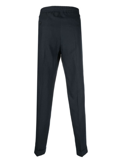 Paul Smith drawstring-waistband slim-cut linen trousers outlook