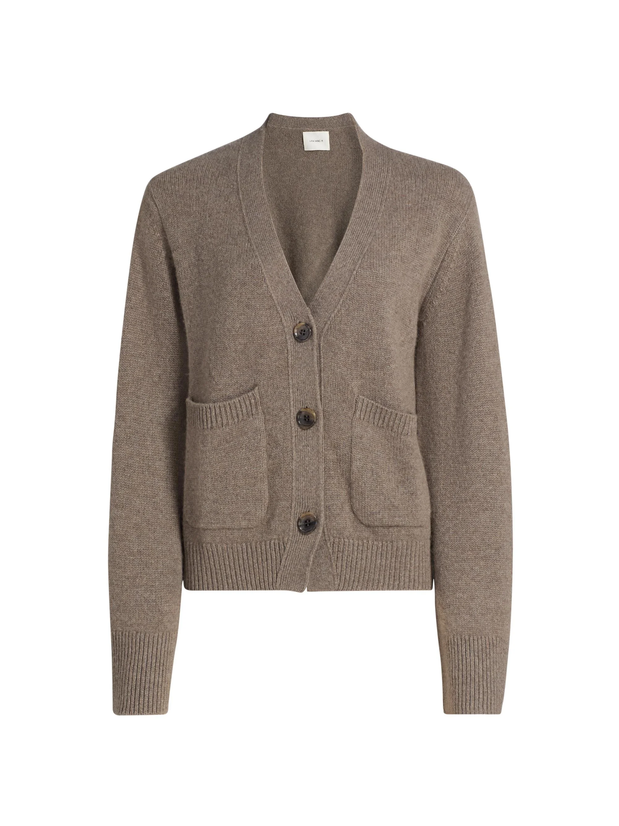 Women's Danni Cashmere Relaxed-Fit Cardigan - Truffle - 1