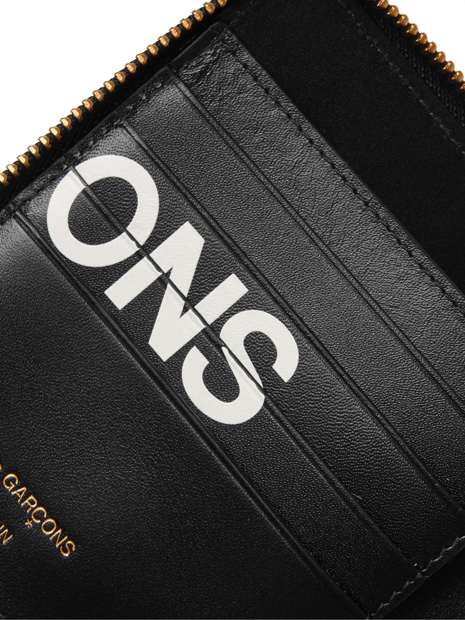 Logo-Print Leather Zip-Around Wallet - 4