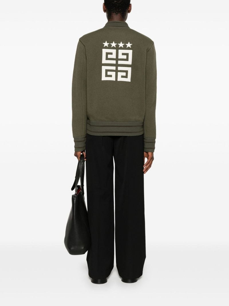 Givenchy 4G-patch wool bomber jacket outlook