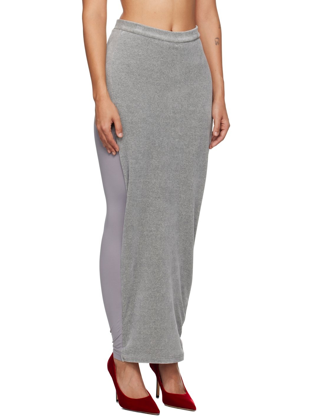 Gray Hybrid Skort - 2