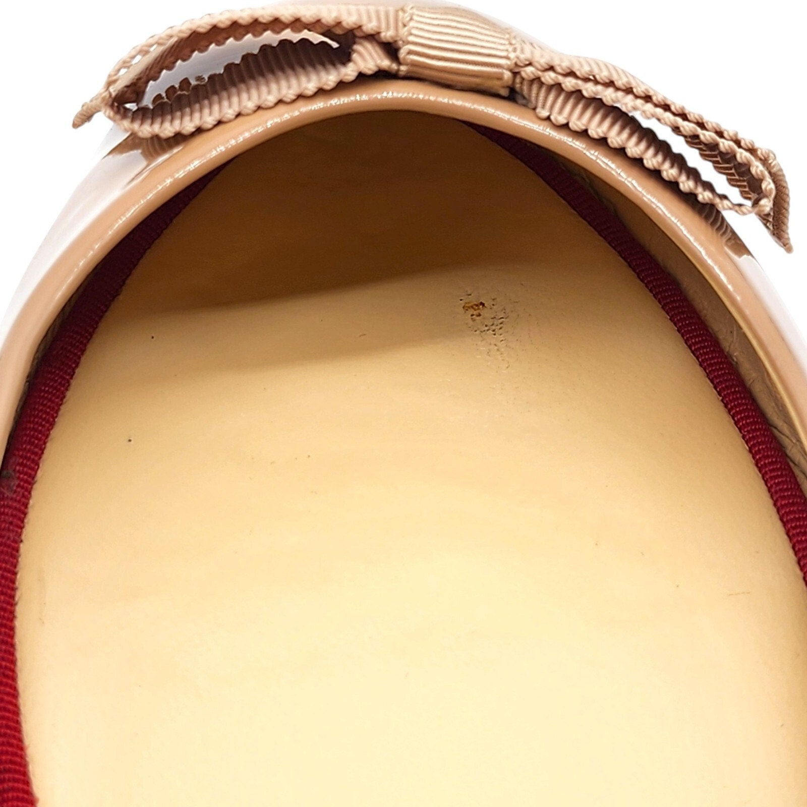 Christian Louboutin Gloriana Patent Leather Ballet Flats Nude EU 41 US 10.5 - 10