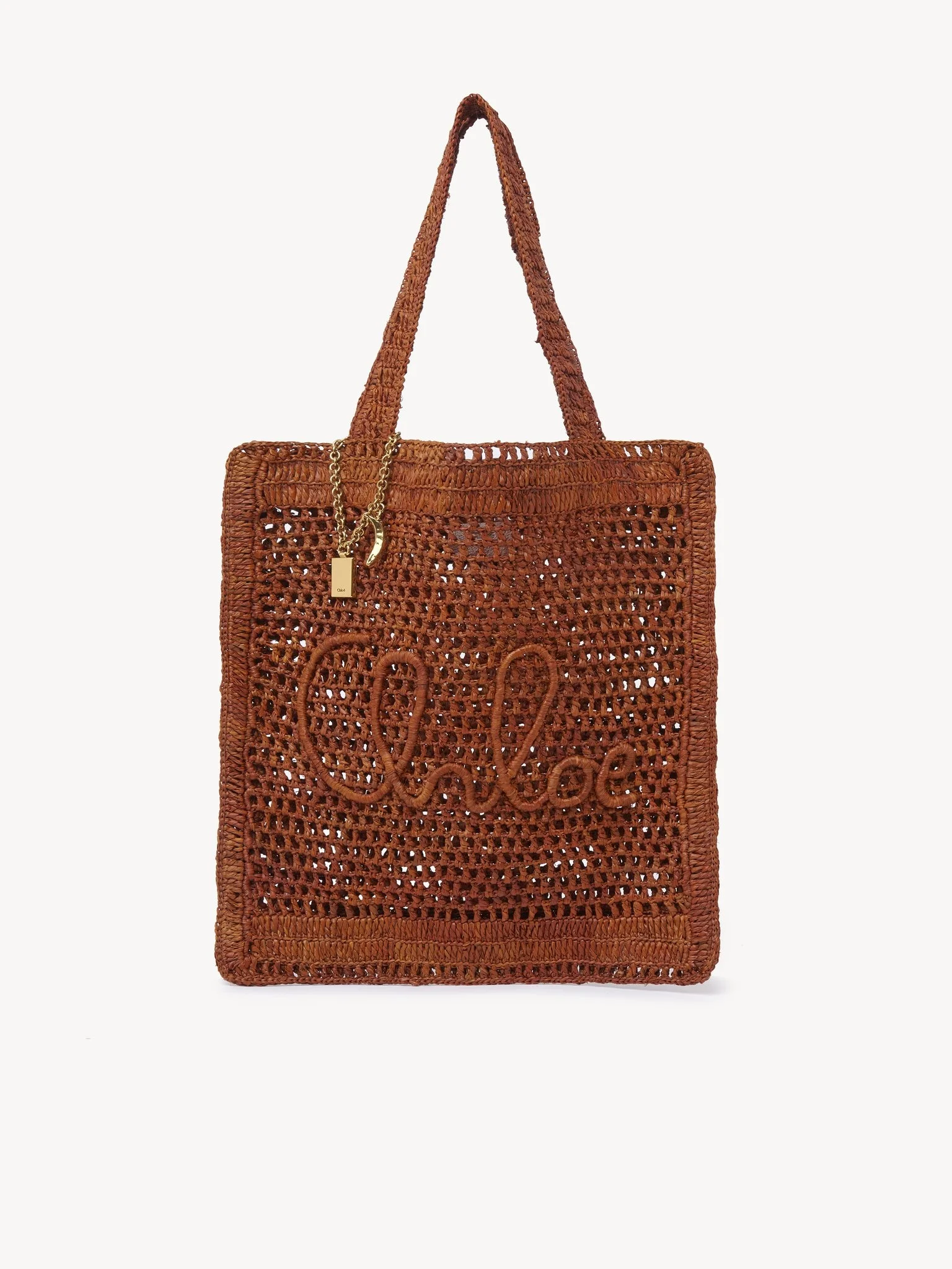 SUMMER BANANA TOTE BAG IN RAFFIA - 1