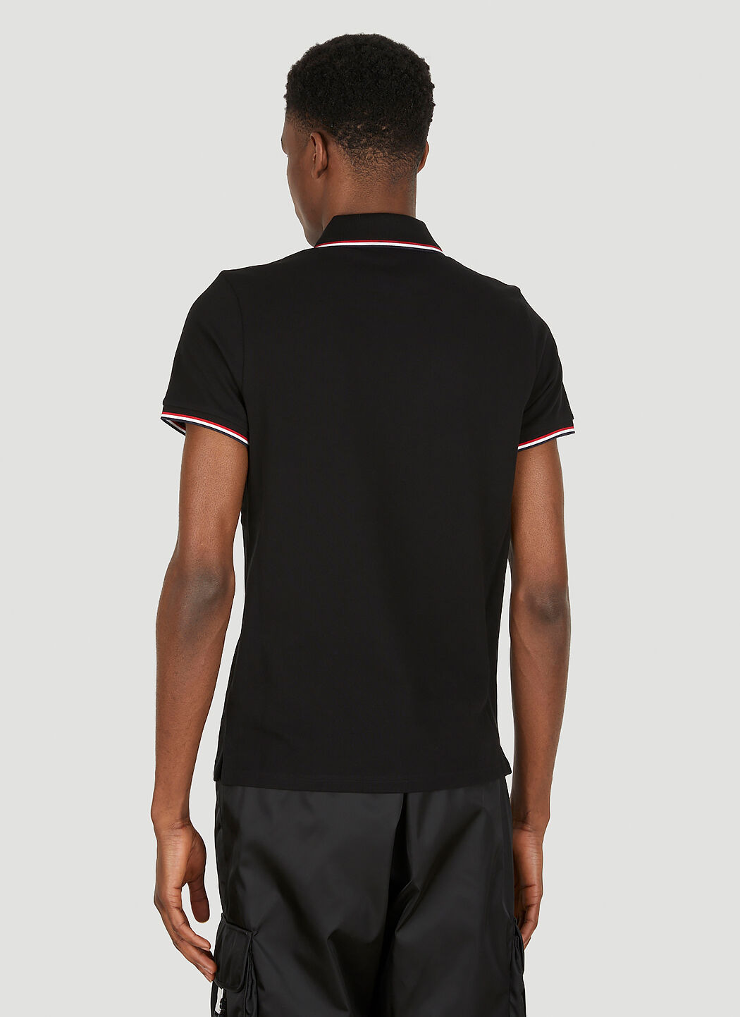 Stripe Trims Polo Shirt - 4