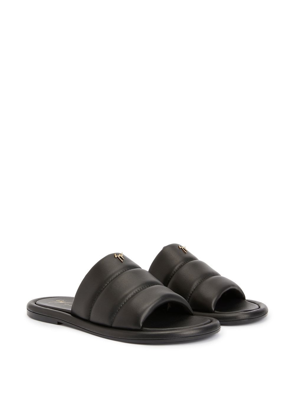 Harmande quilted leather slides - 2
