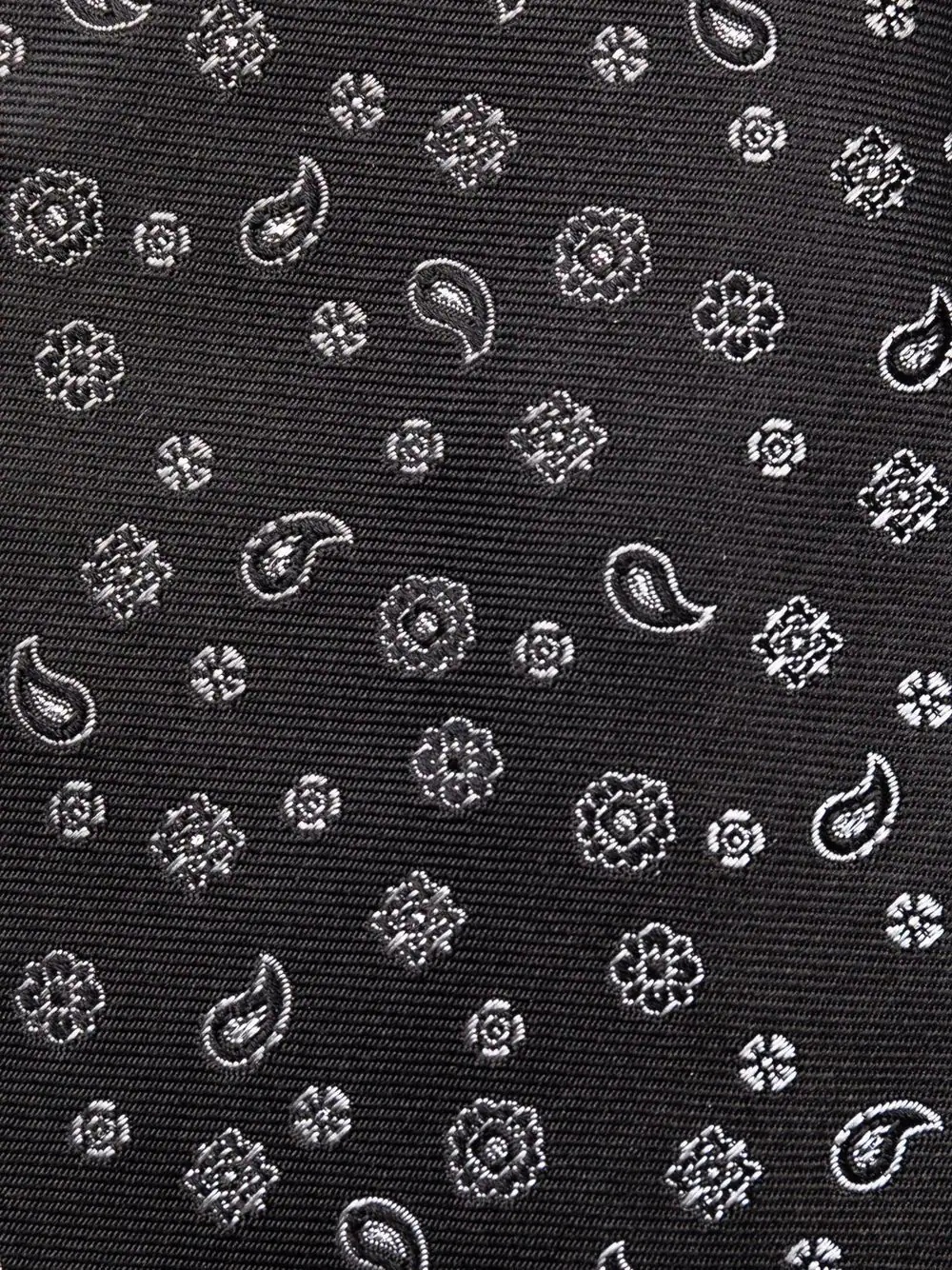 paisley-print silk tie - 2