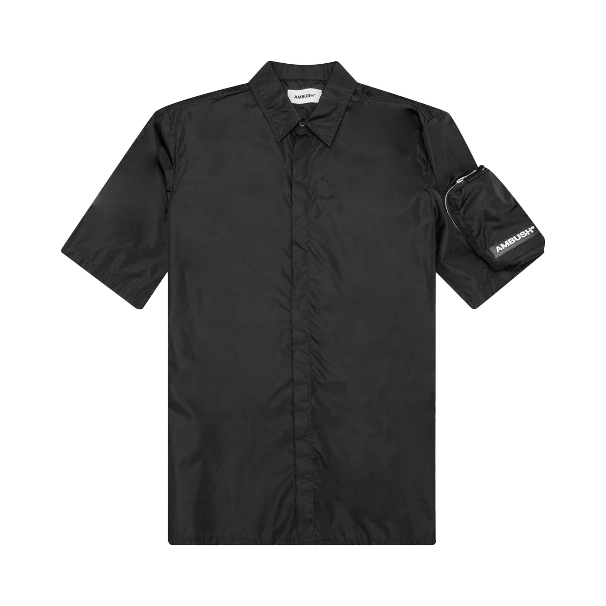 Ambush Short-Sleeve Zip Pocket Shirt 'Black' - 1