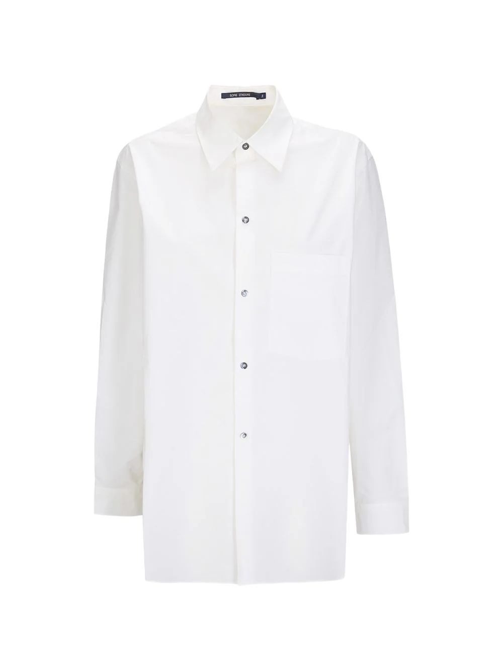 patch-pocket long-sleeve shirt - 1