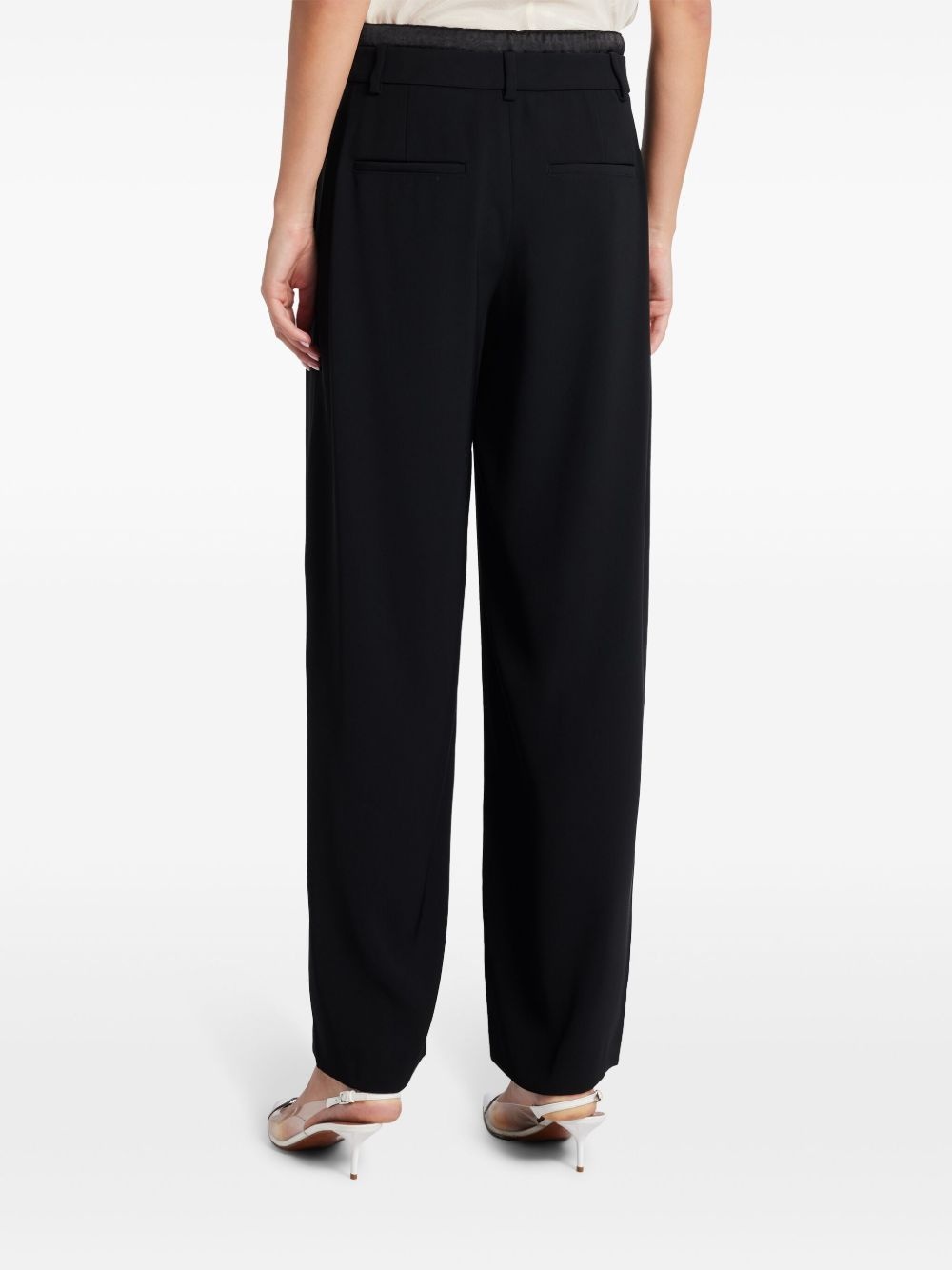 crepe palazzo pants - 4