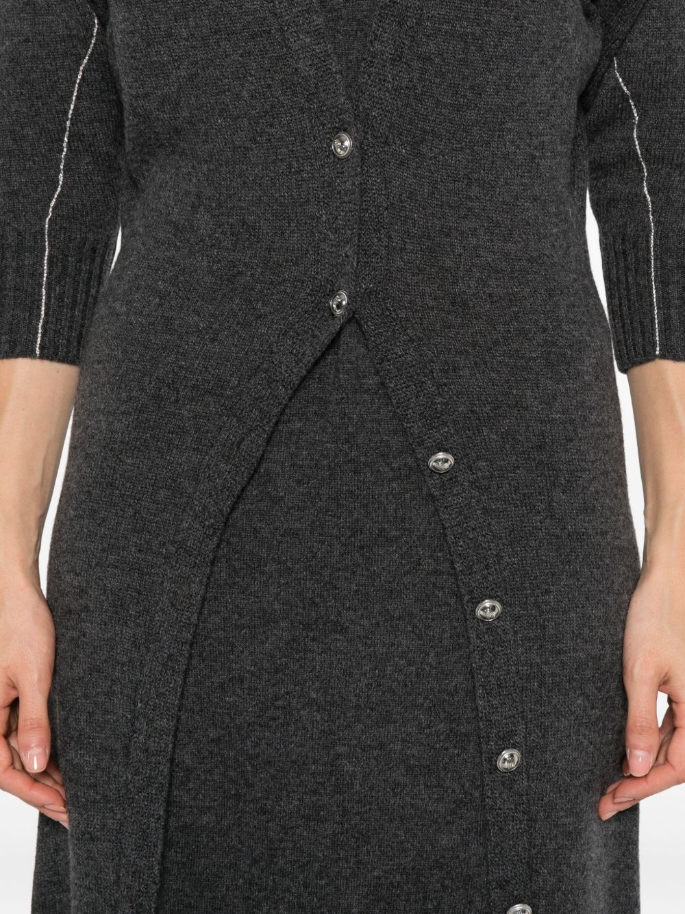 layered midi dress - 5