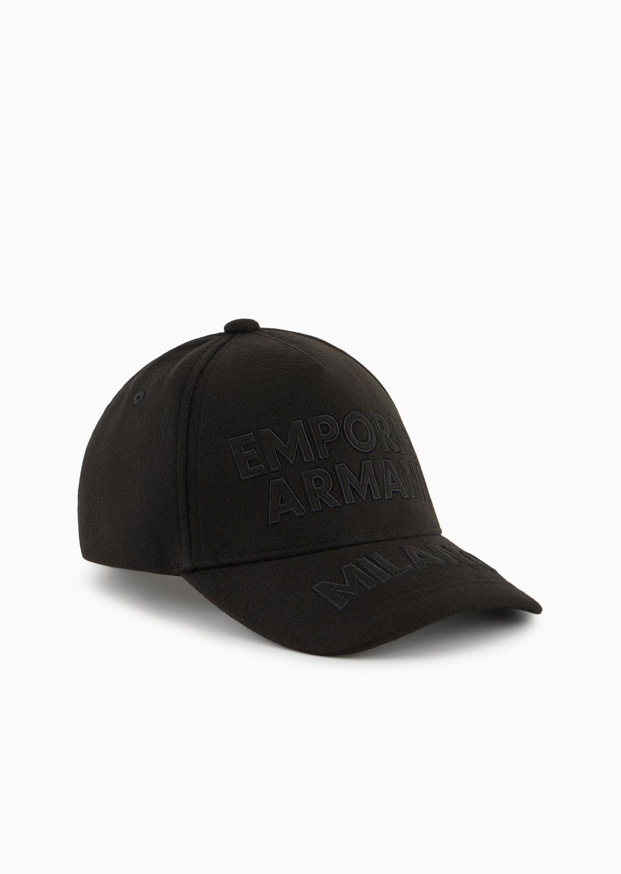 Cloth baseball cap with Emporio Armani Milano embroidery - 1