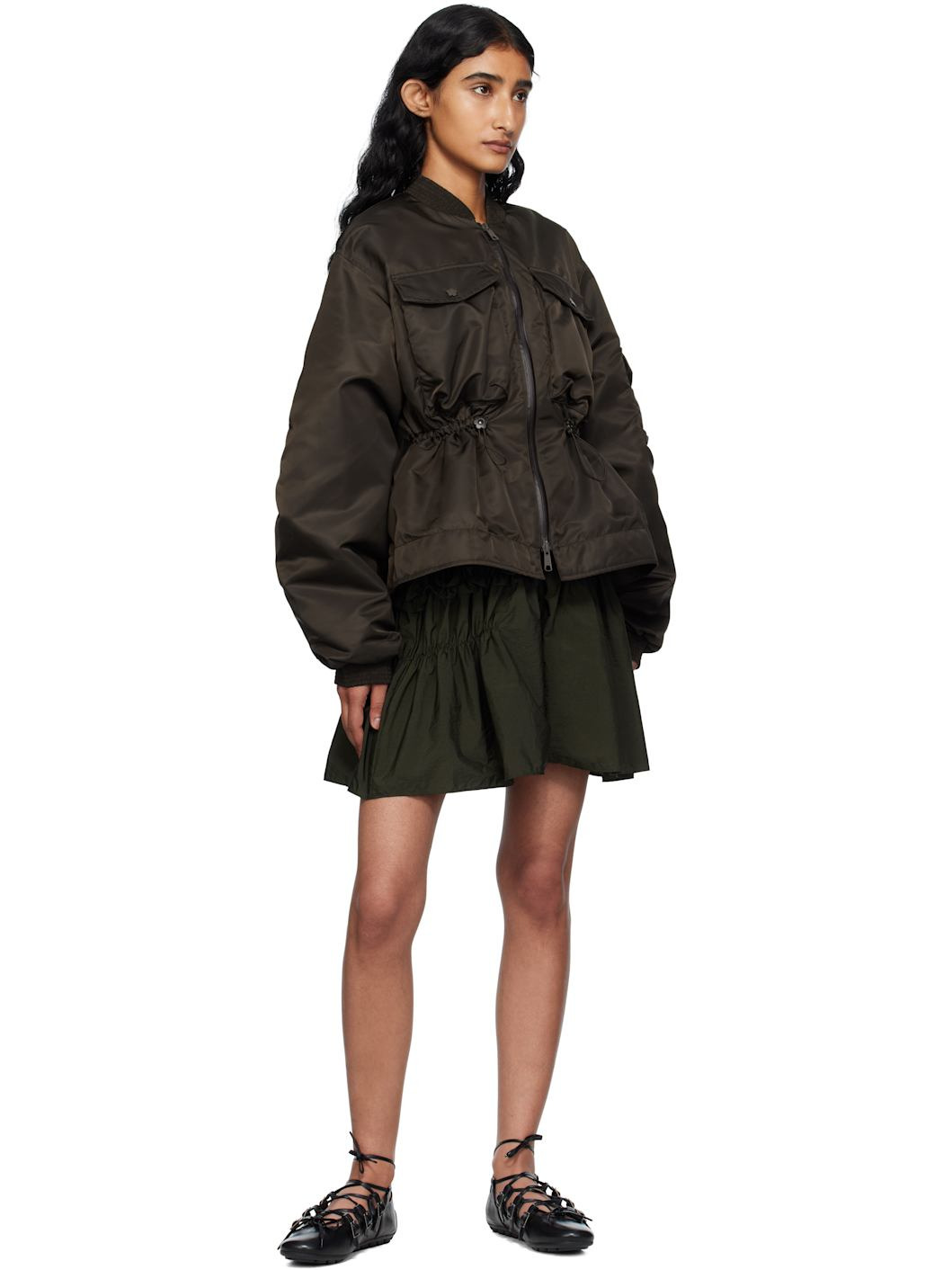 Brown Birdie Bomber Jacket - 4