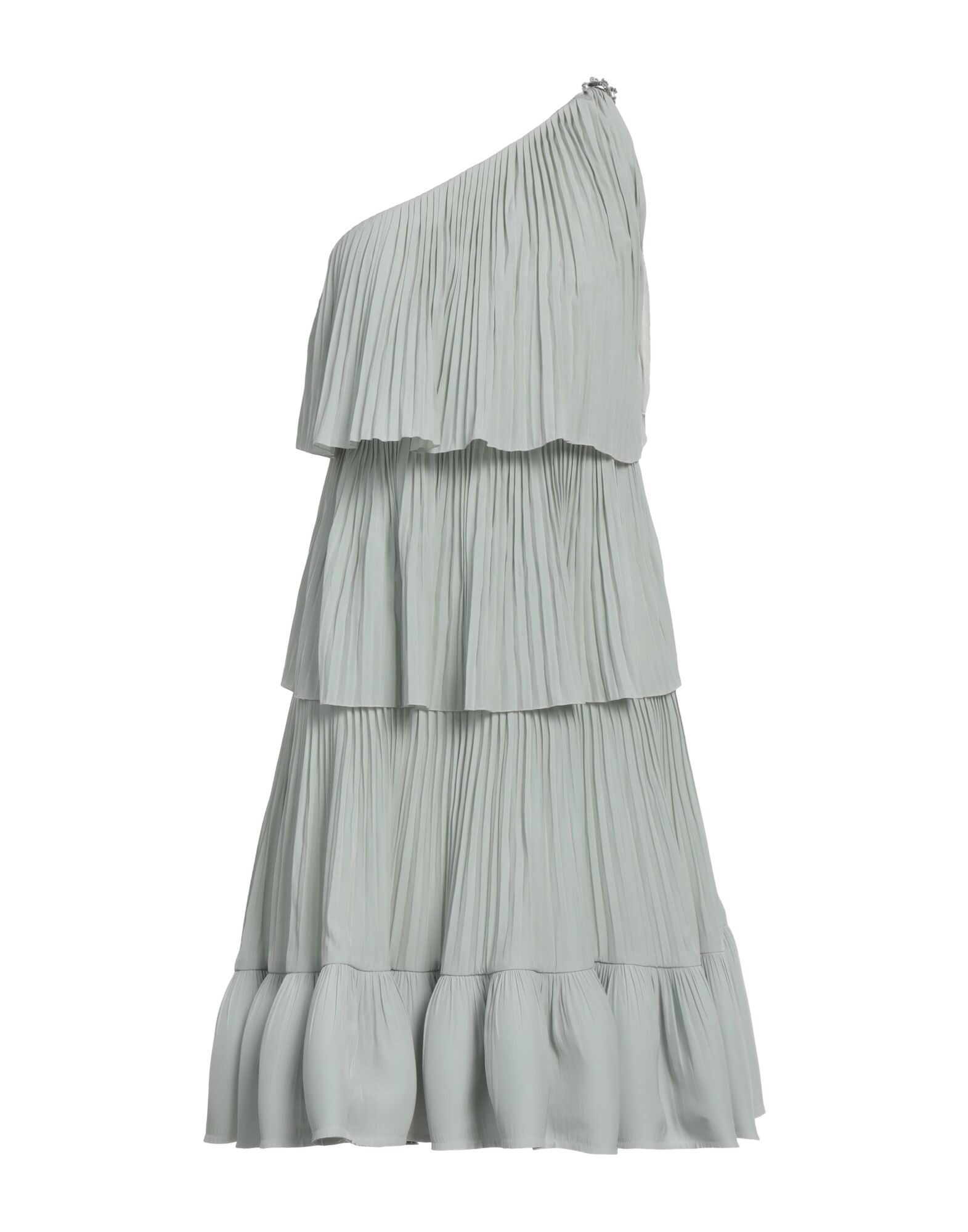 Sage green Women's One-shoulder Dress - 1