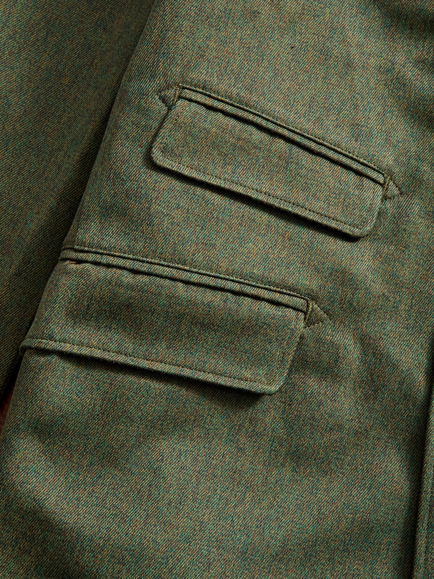 Melange Twill Andover Jacket in Olive - 5