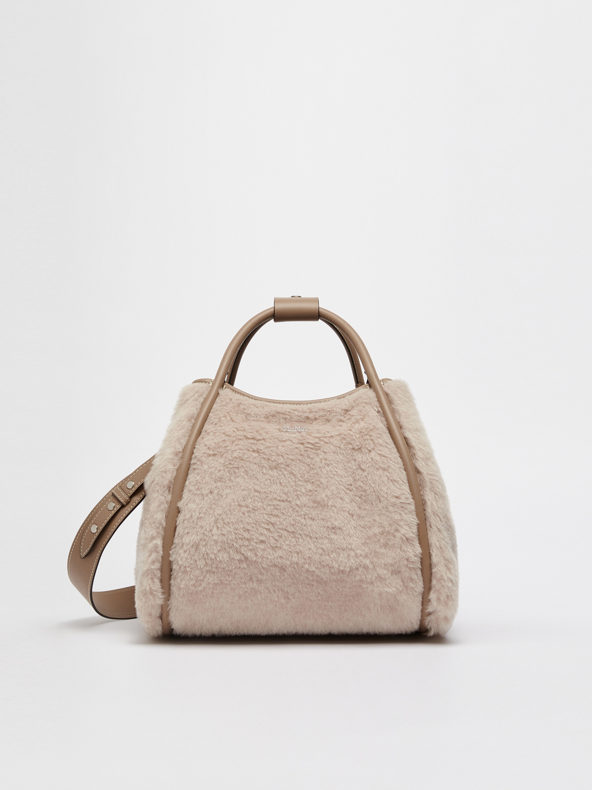 TMARINS1 Small Marine Bag in alpaca and wool Teddy fabric - 4