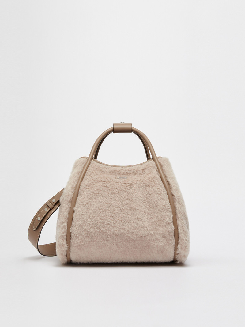 TMARINS1 Small Marine Bag in alpaca and wool Teddy fabric 4