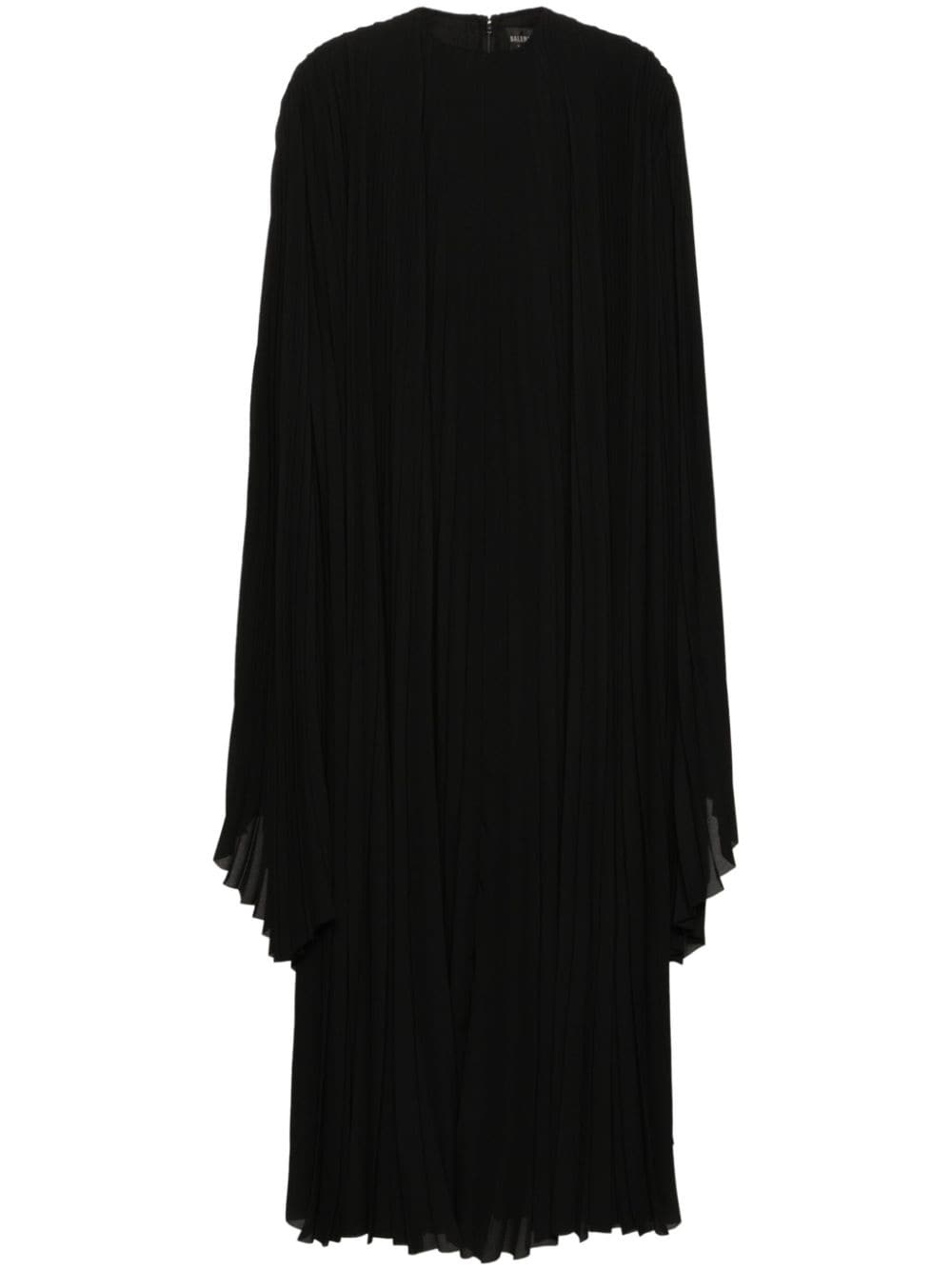 pleated wide-sleeve maxi dress - 1