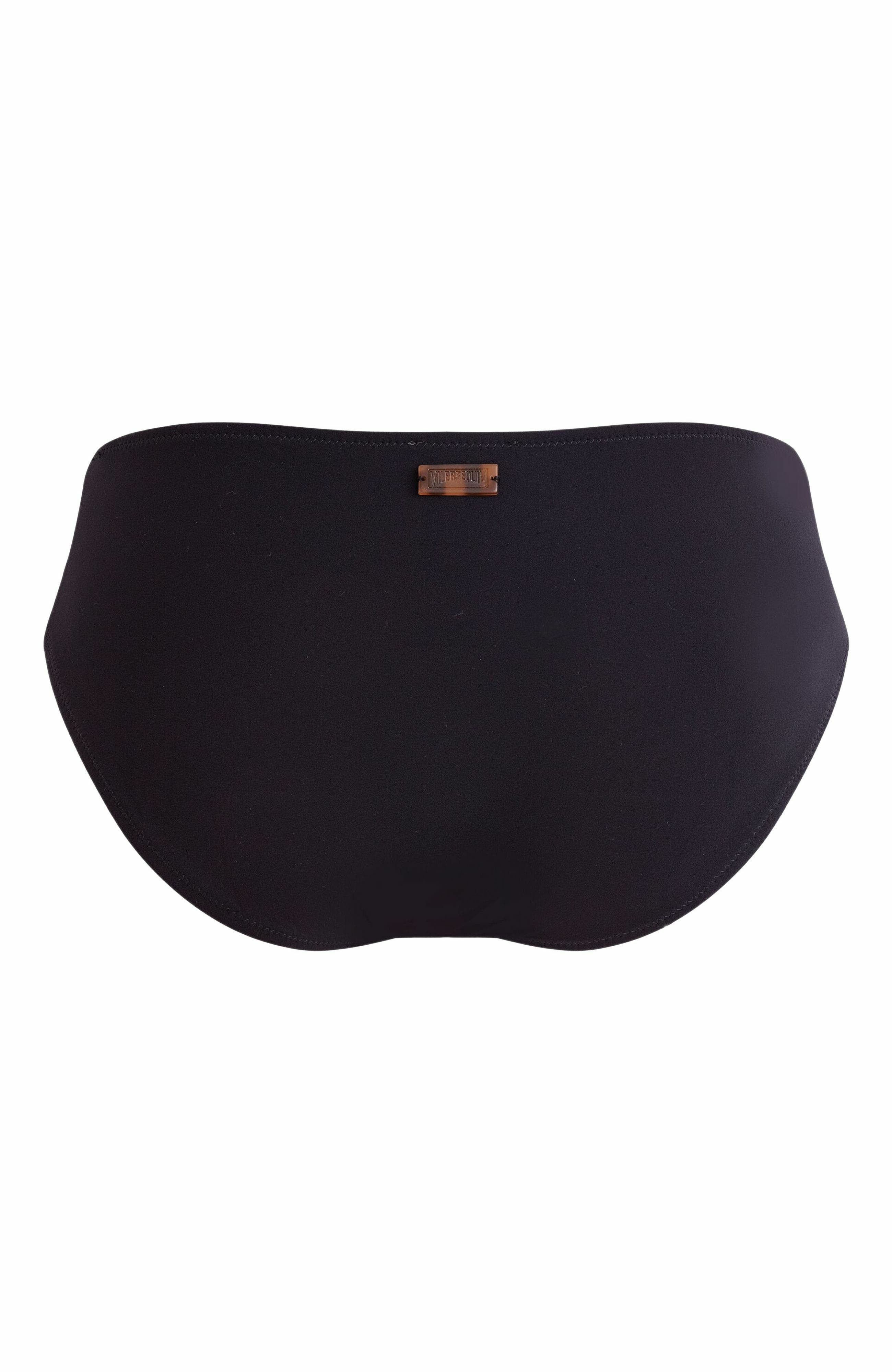 Vilebrequin Women's Solid Midi Brief Bikini Bottom in Noir at Nordstrom - 3